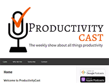 Tablet Screenshot of productivitycast.net